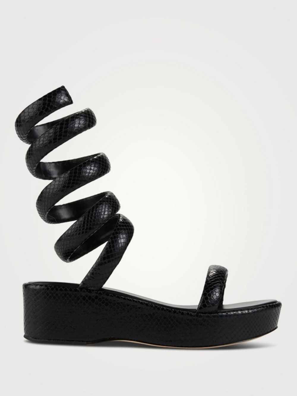 CULT GAIA Gabi Ankle Wrap Black Sandal